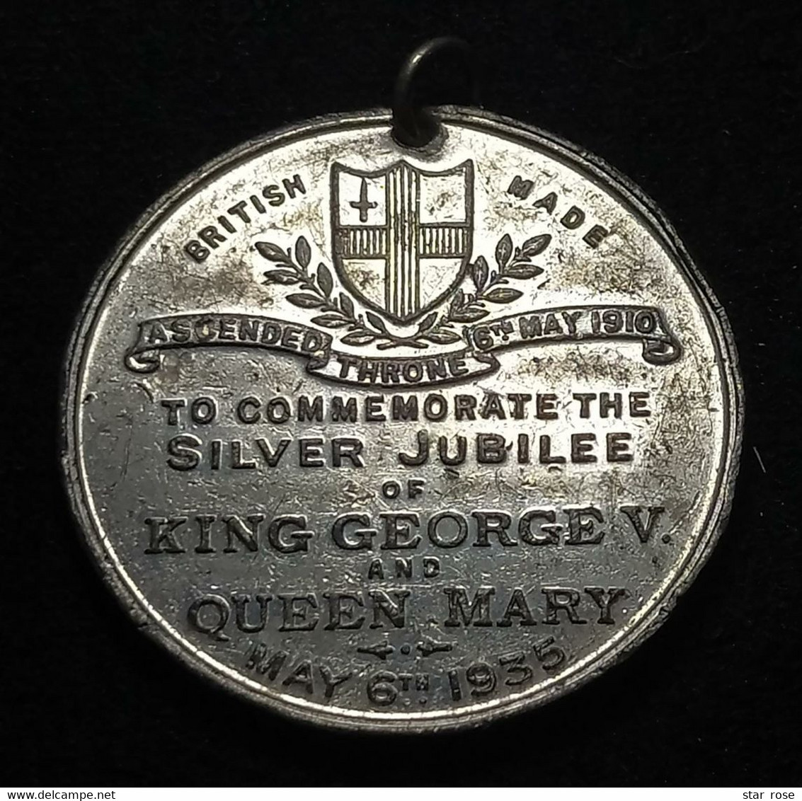 Médaille - Medal - 1935 - U.K. Great Britain - Commemorate The Silver Jubilee Of King George V And Queen Mary - Royal/Of Nobility