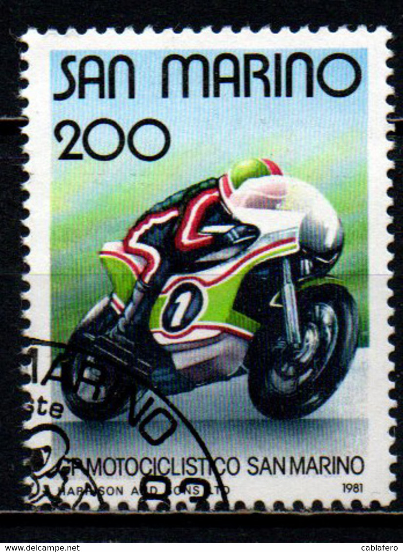 SAN MARINO - 1981 - GRAN PREMIO MOTOCICLISTICO DI SAN MARINO  - USATO - Gebruikt