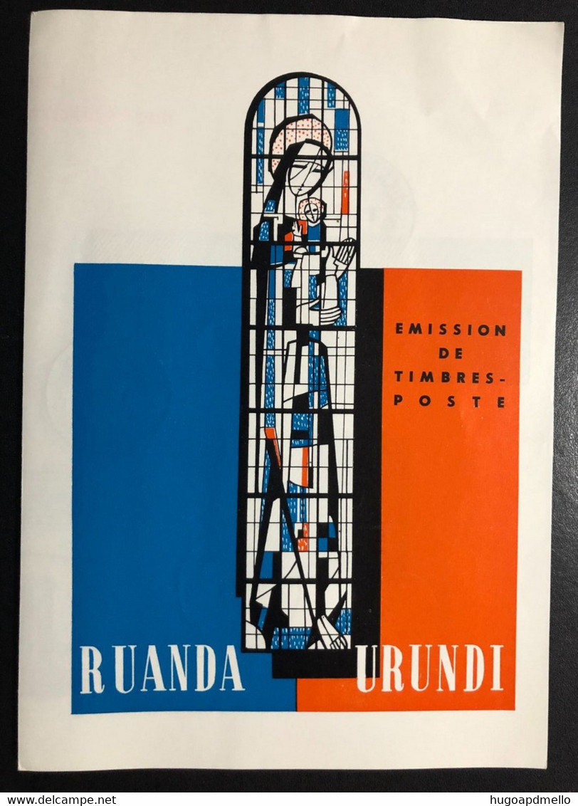 RUANDA-URUNDI, Commemorative Flyer « CATHEDRAL », « USUMBURA », 1961 - Usati
