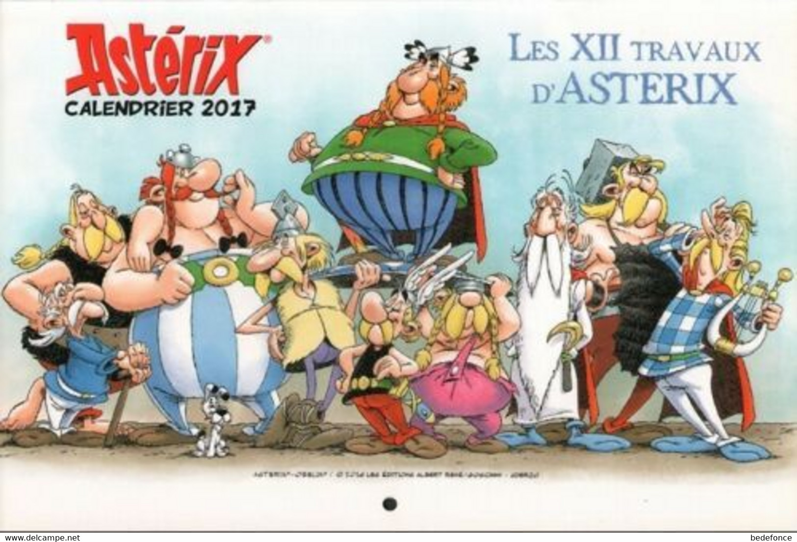 Astérix - Calendrier 2017 - Les XII Travaux D'Astérix - Goscinny Et Uderzo - Agendas & Calendarios