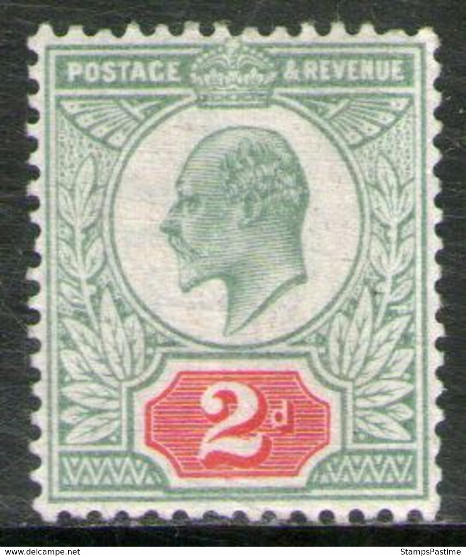 REINO UNIDO - GREAT BRITAIN Sello Mint (sin Rastro De Bisagra) De 2 P. REY EDUARDO 7° Años 1902-04 – Valorizado € 51,00 - Unused Stamps