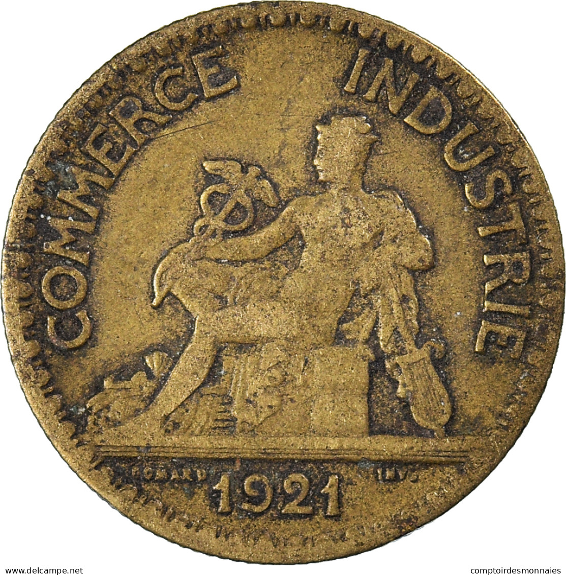 France, 50 Centimes, 1921 - Monétaires / De Nécessité