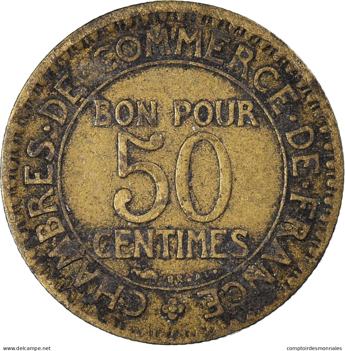 France, 50 Centimes, 1921 - Monétaires / De Nécessité