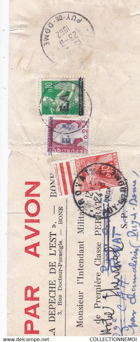 EA Et Autre ,,2 Lettres Dont 1 Affranchie Et Oblitérée En FRANCE Et Divers Fragments - Algérie (1962-...)