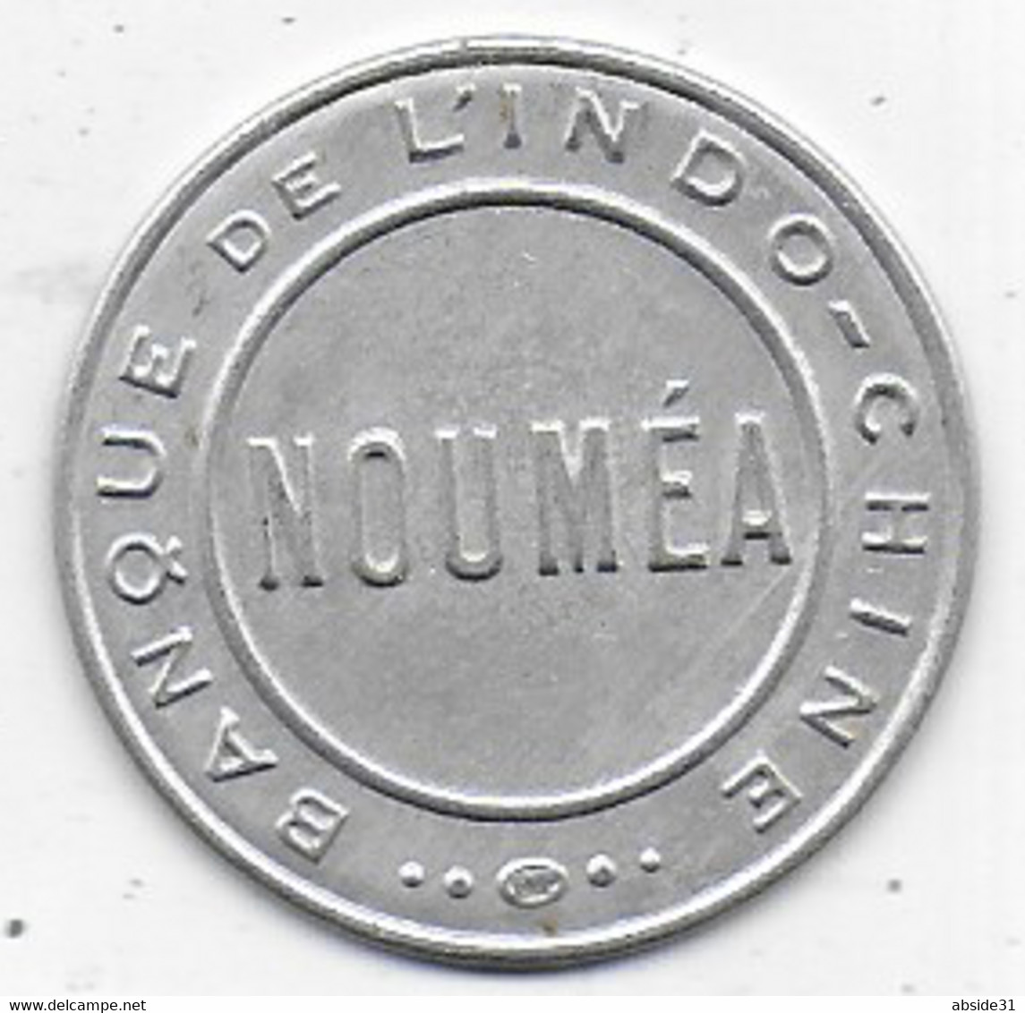 NOUVELLE CALEDONIE   -  Timbre Monnaie - NOUMEA - Banque De L' Indochine - New Caledonia