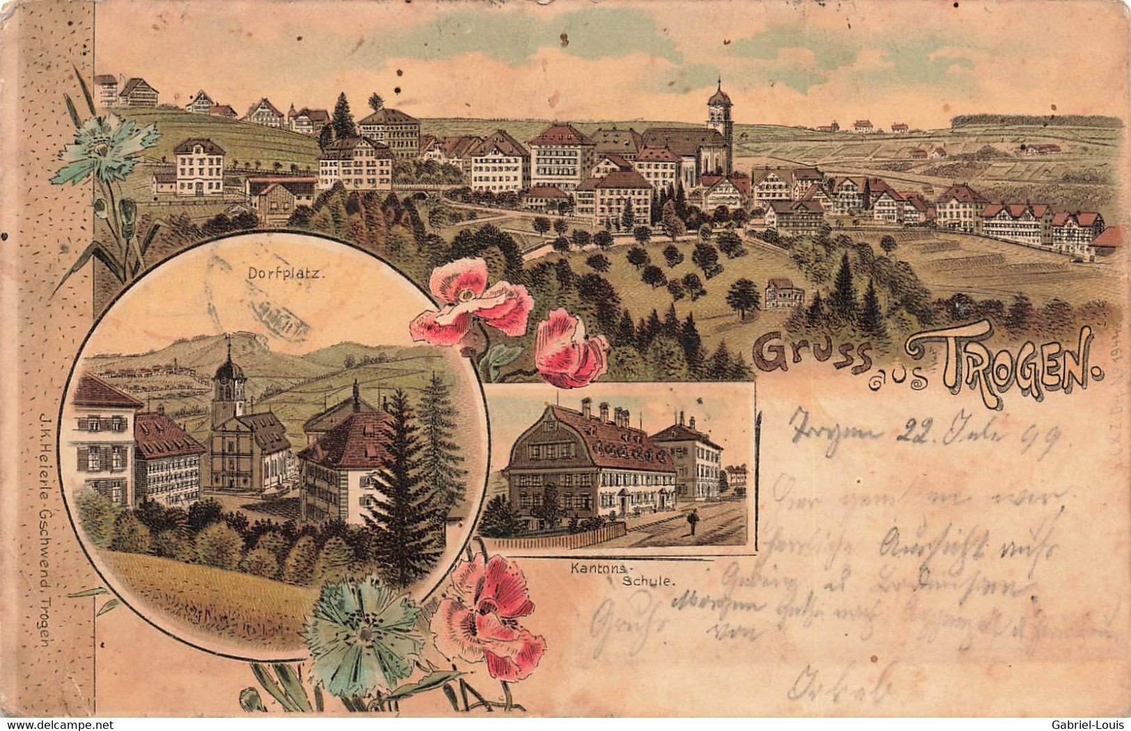 Gruss Aus Trogen 1899 Litho. - Trogen