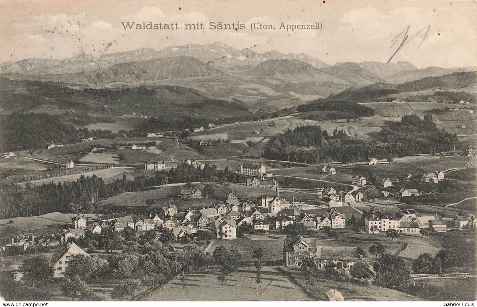 Waldstatt Mit Säntis 1908 - Sonstige & Ohne Zuordnung