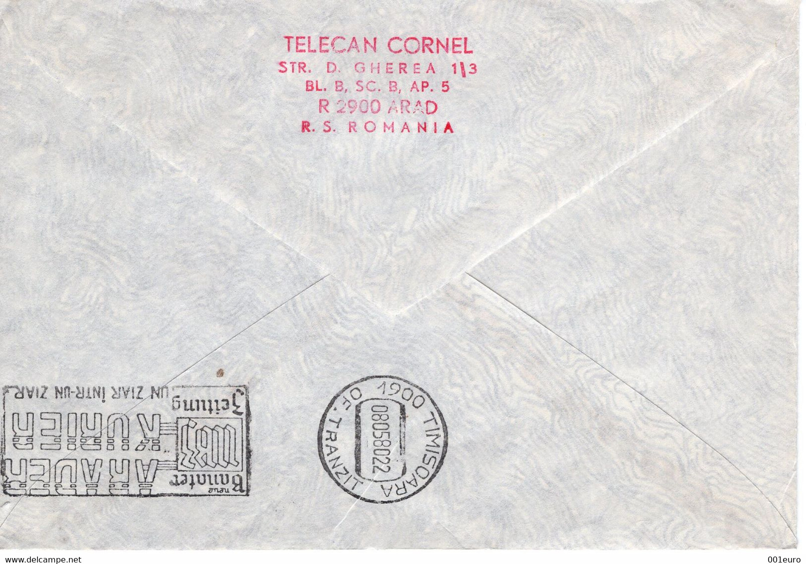 ROMANIA 1980: RED CROSS INTERNATIONAL DAY Illustrated Postmark - Registered Shipping! - Marcofilia