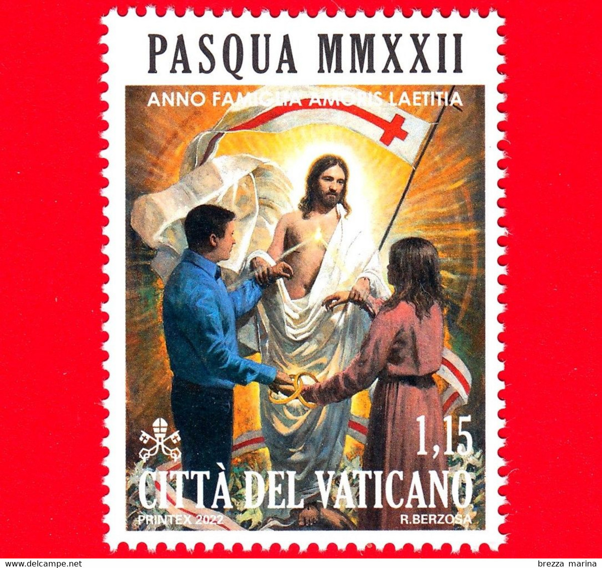 Nuovo - MNH - VATICANO - 2022 - Pasqua Di Risurrezione MMXXII – 1.15 - Nuovi