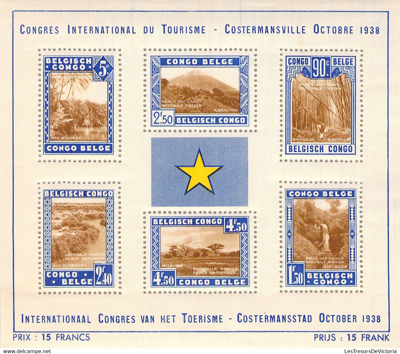 COB BL2** MNH - Congo Belge - 1938 - Cote 165 COB 2022 - Nuevos