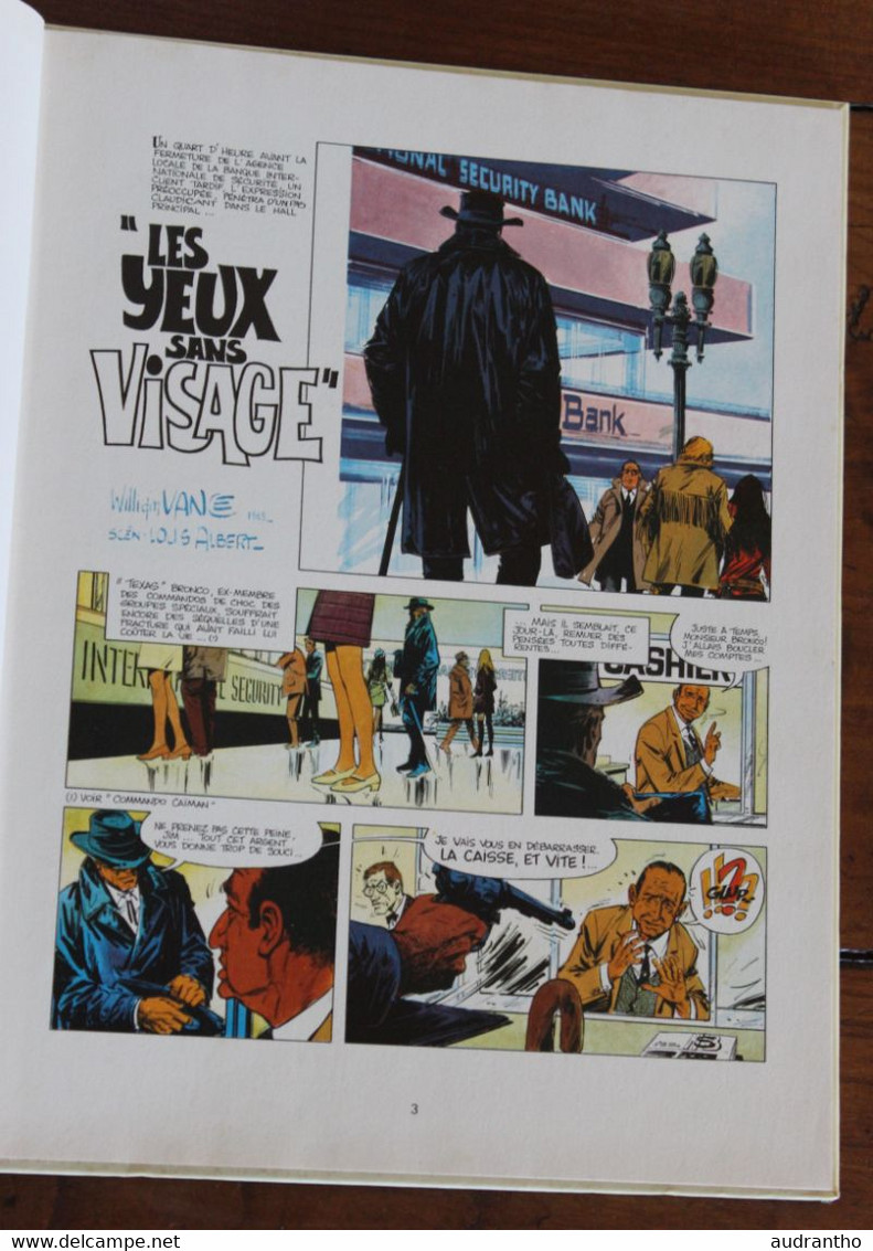 BD édition Originale BRUNO BRAZIL Les Yeux Sans Visage 1971 Ed. Dargaud - Bruno Brazil