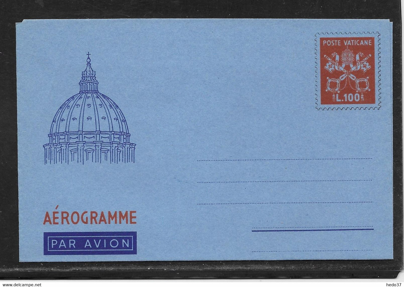 Vatican - Aérogramme - TB - Enteros Postales