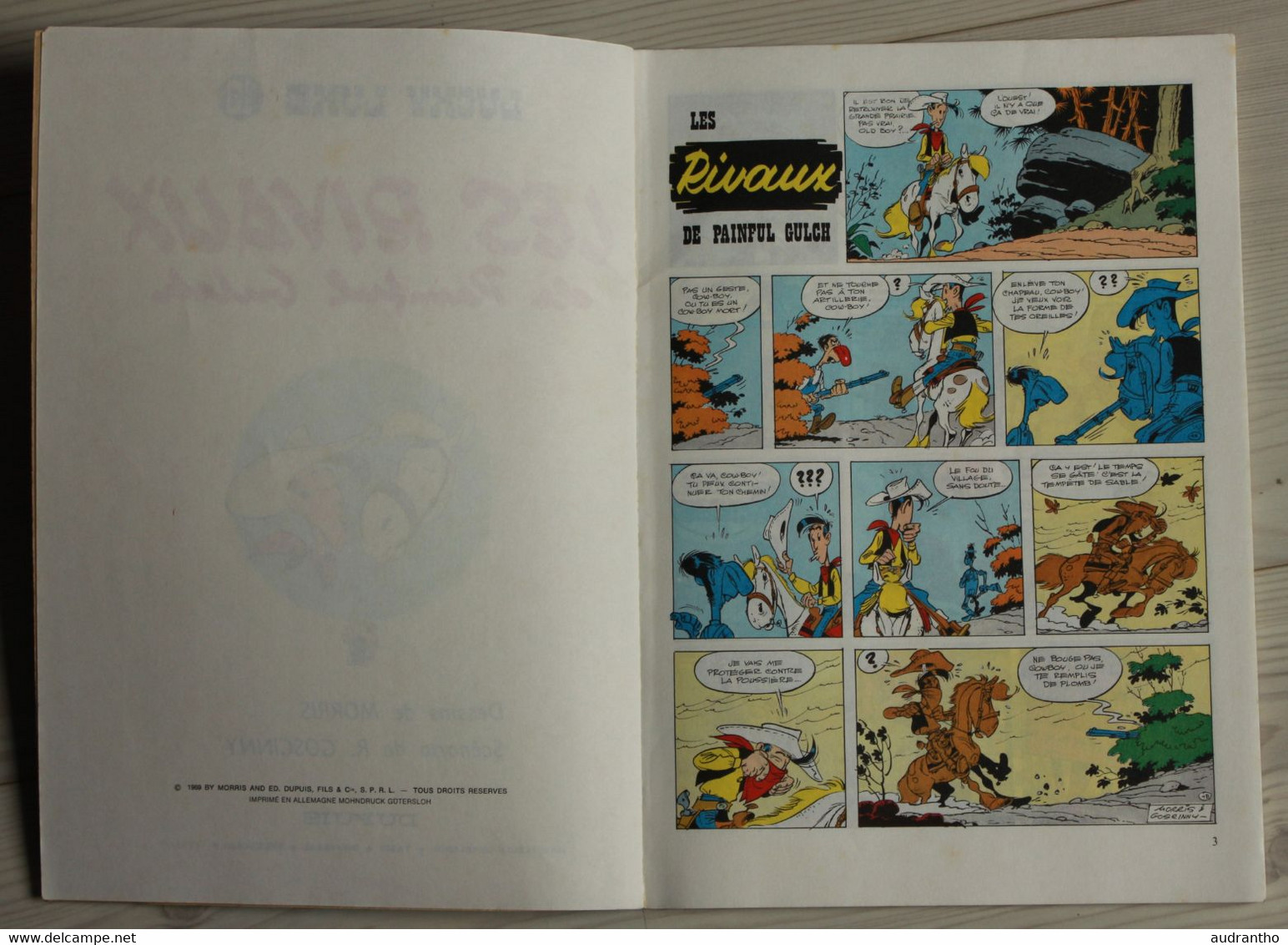 BD LUCKY LUKE 1969 LES RIVAUX De Painful Gulch N°19 Dupuis TOTAL - Lucky Luke