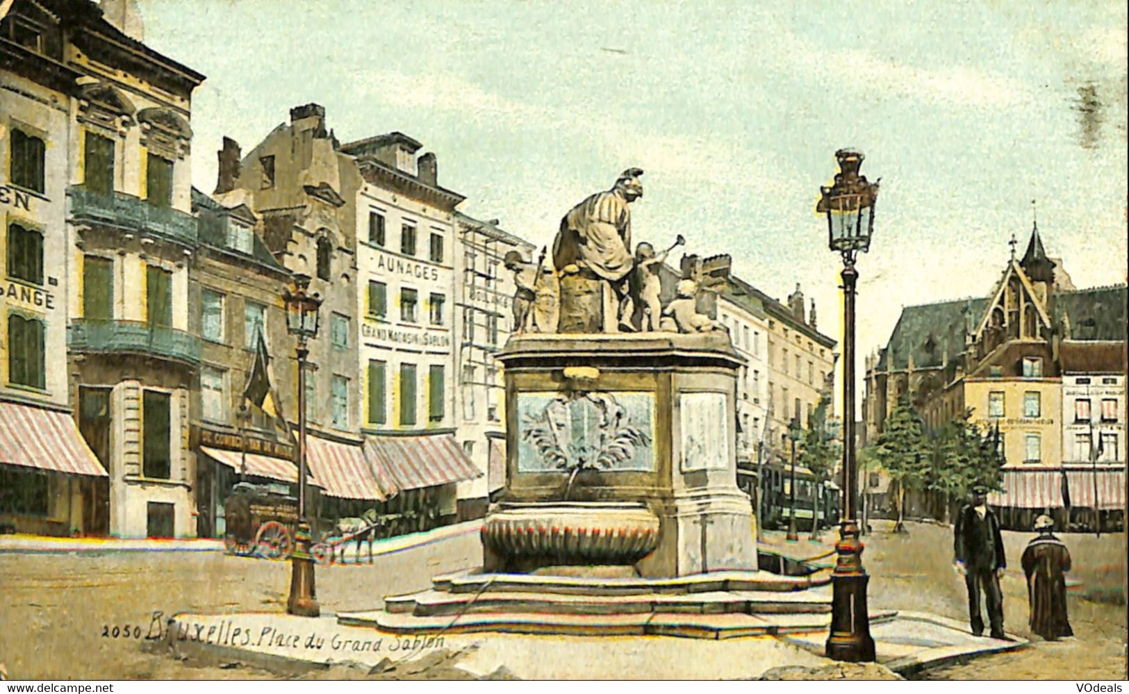 038 587 - CPA - Belgique - Bruxelles - Place Du Grand Sablon - Plätze