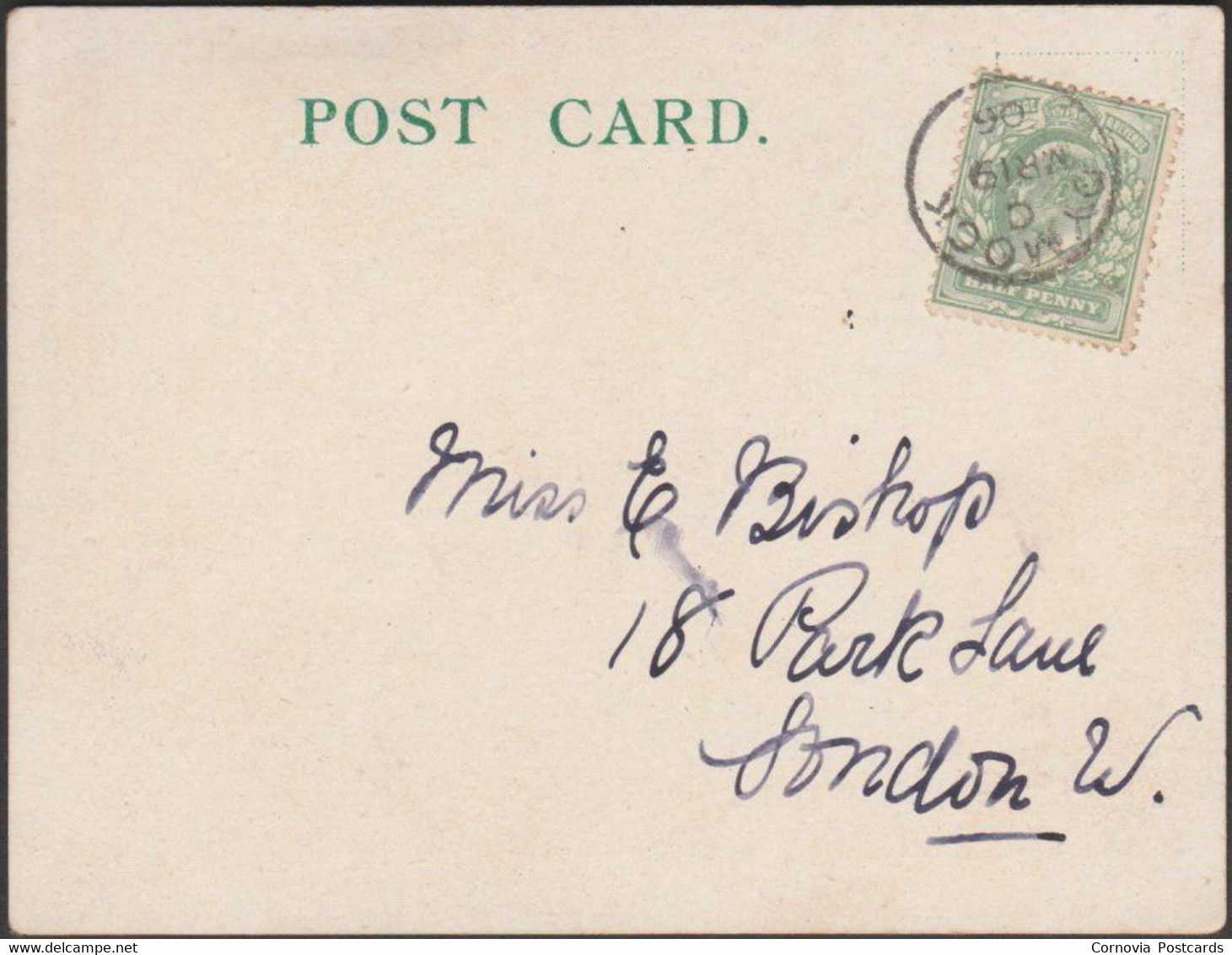 Court Card - Bournemouth, Hampshire, 1906 - M & S Postcard - Bournemouth (avant 1972)