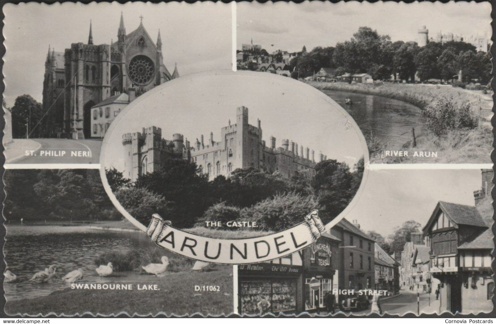 Multiview - Arundel, Sussex, C.1950s - Shoesmith & Etheridge RP Postcard - Arundel