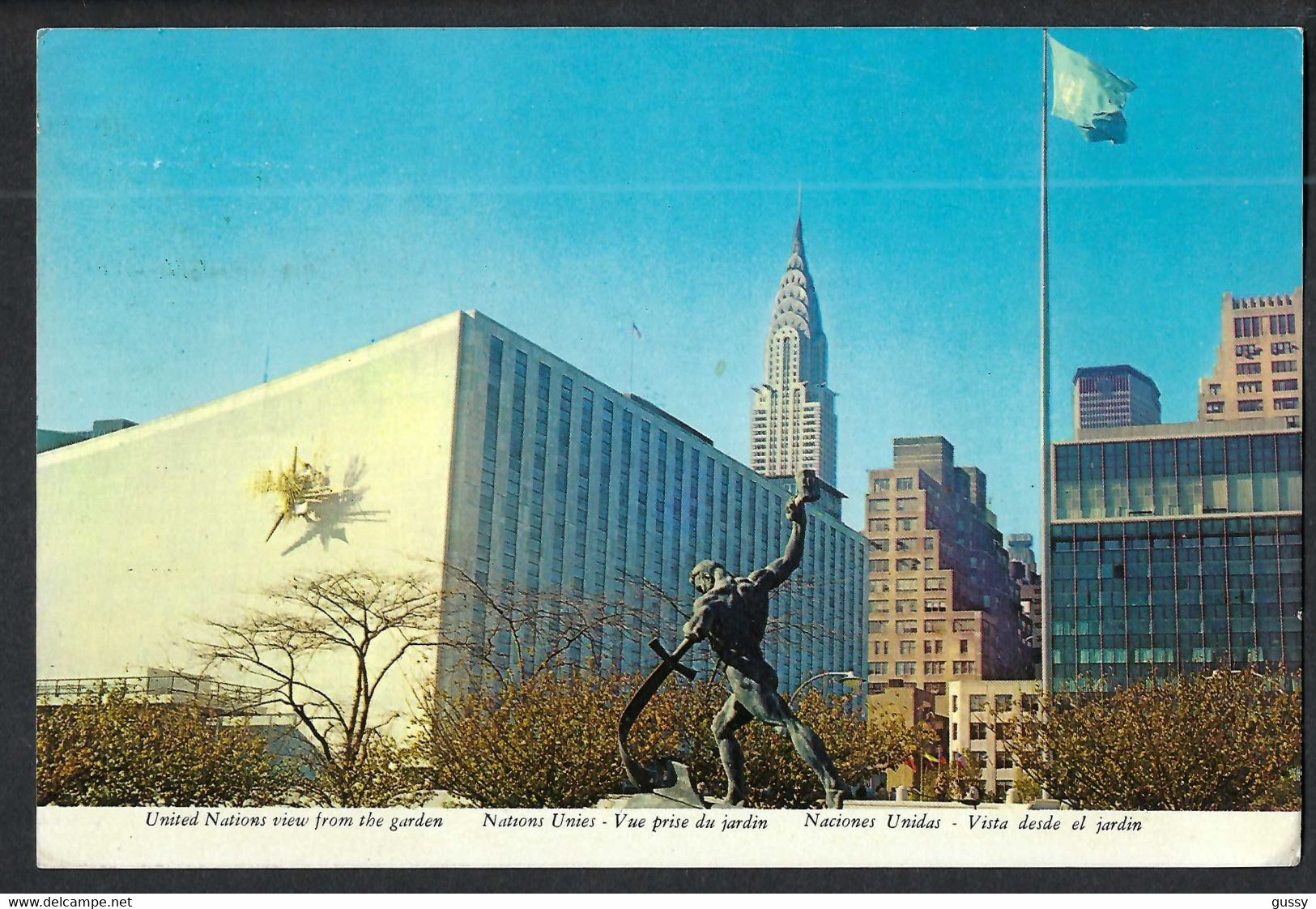 NATIONS-UNIES NEW-YORK 1976:  CP Pour Peseux (Suisse) - Briefe U. Dokumente