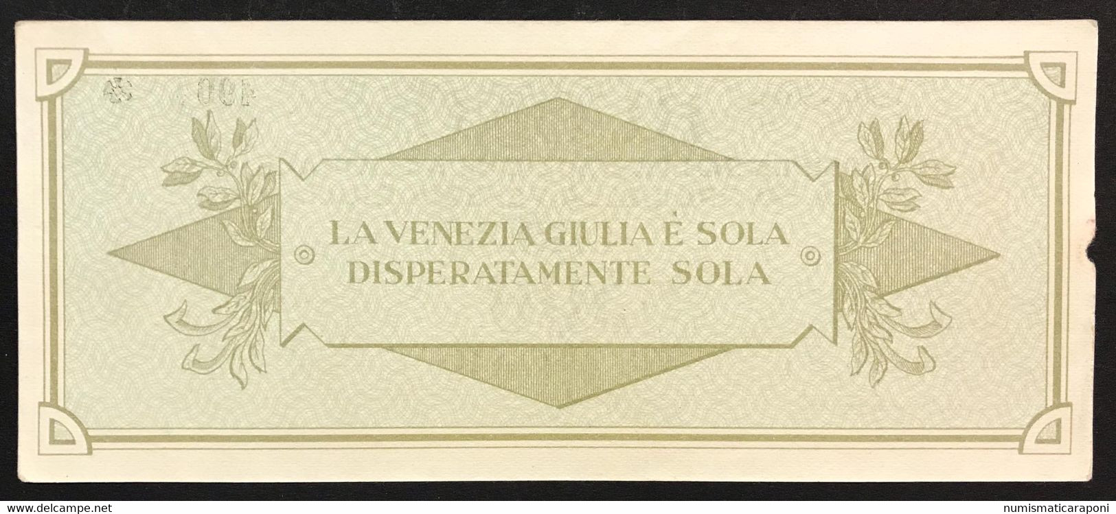 500 Lire 04 XI 1945 Buono Per La Sottoscrizione Della Venezia Giulia Raro Piccola Mancanza Lotto.960 - Autres & Non Classés