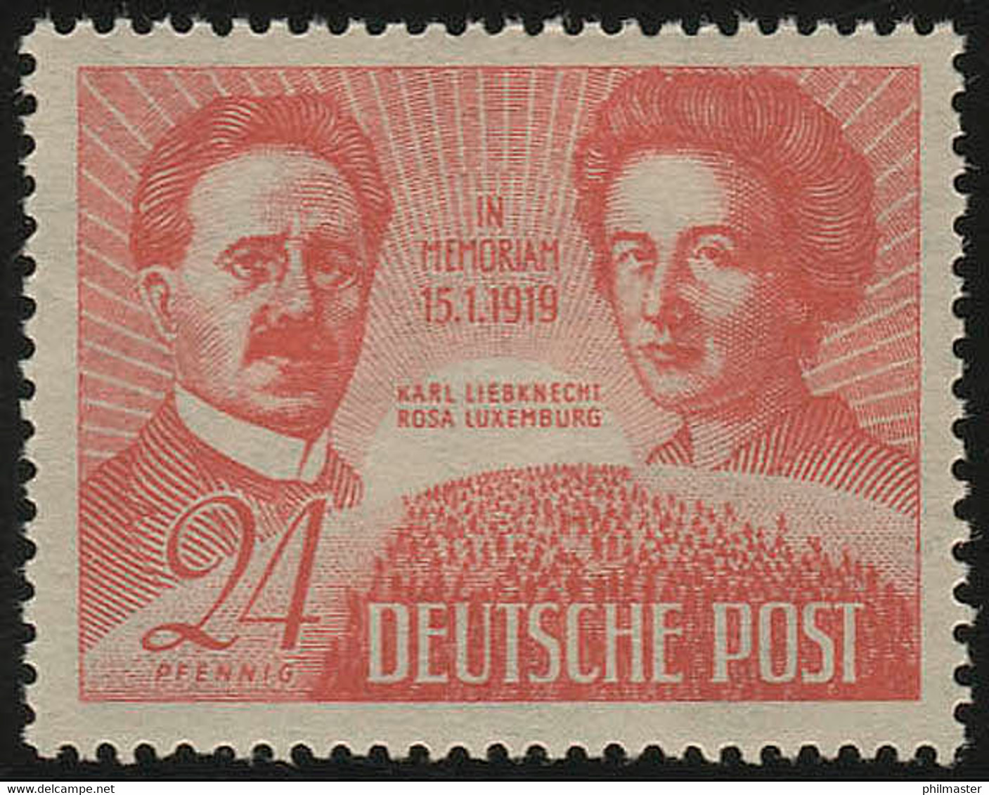 SBZ 229 Karl Liebknecht Und Rosa Luxemburg, ** Postfrisch - Other & Unclassified