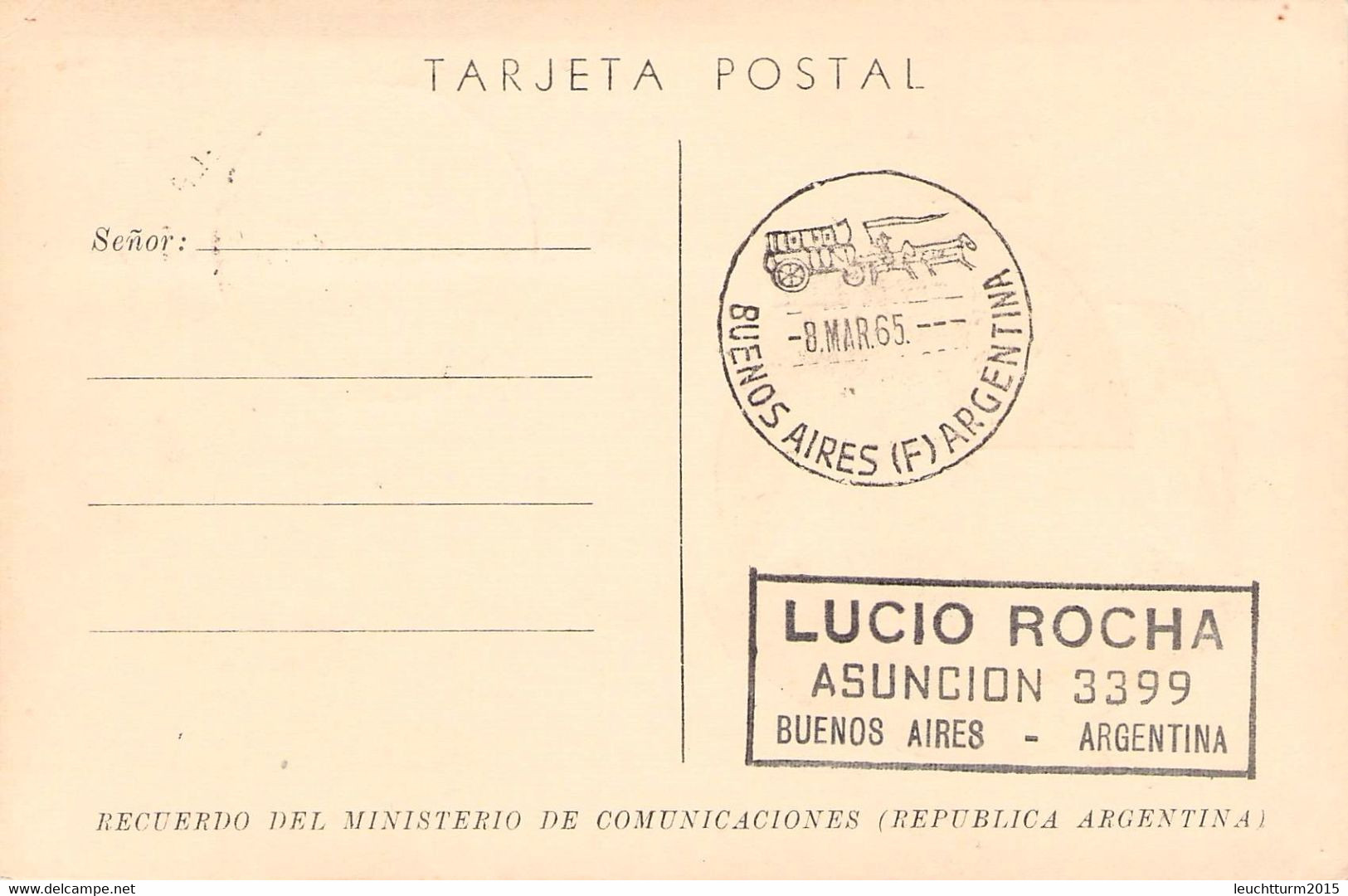 ARGENTINA - SPECIAL CARD 1965 BASE BELGRANO / ZL75 - Brieven En Documenten