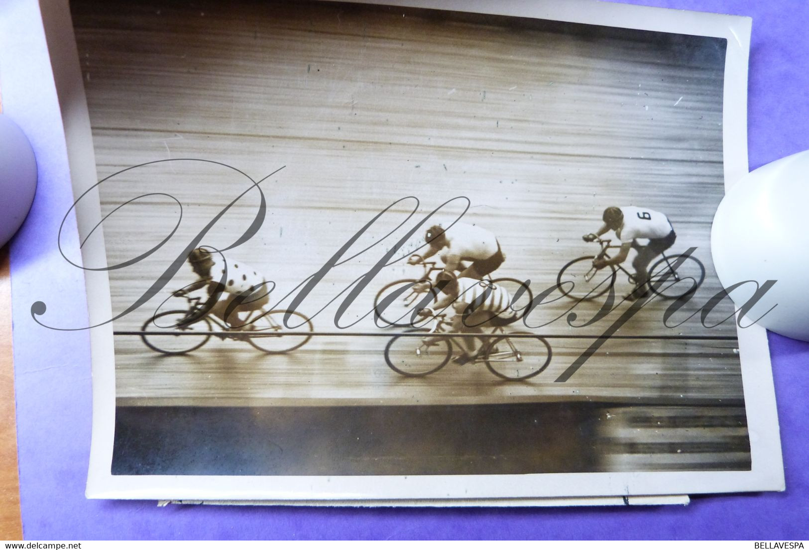 Wielrennen Cyclisme 11/02/1934 Championnat D'Hiver D'Omnium . Piste France Presse Photo Rare-scarce N°8 & N°6 - Cycling