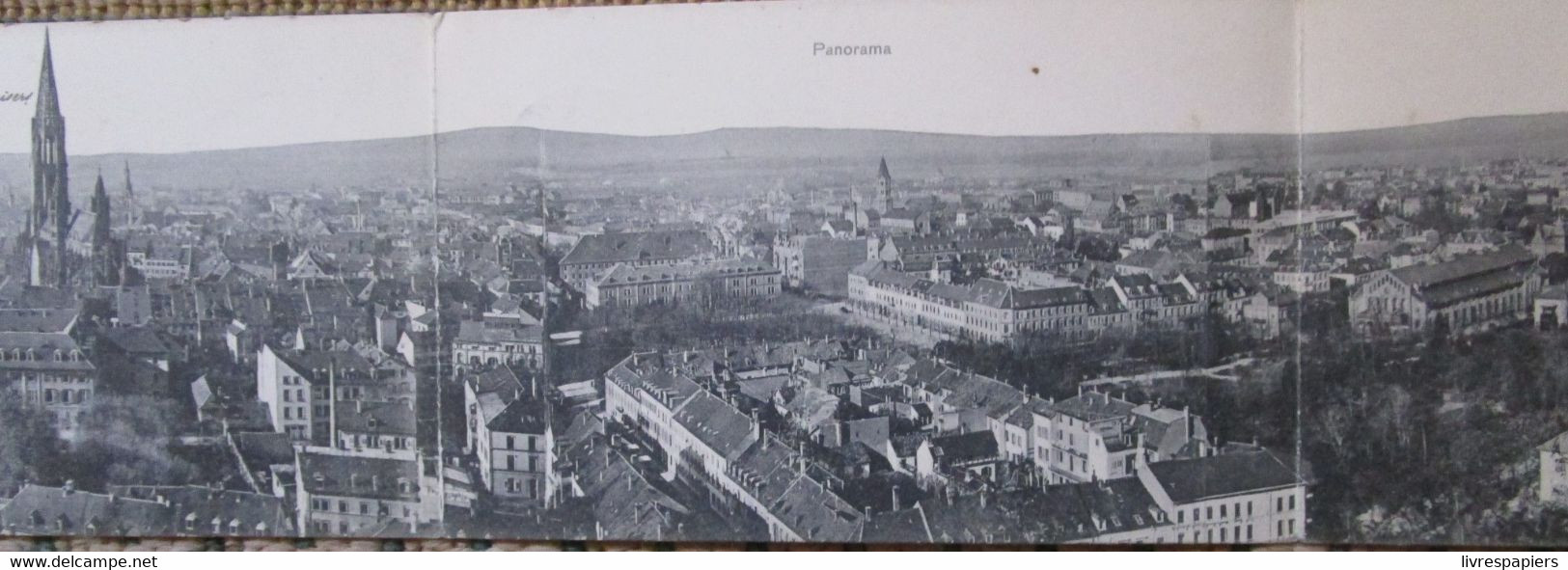 Freiburg Panorama Cpa  3 Volets Timbrée 1903 Allemagne - Freiburg I. Br.