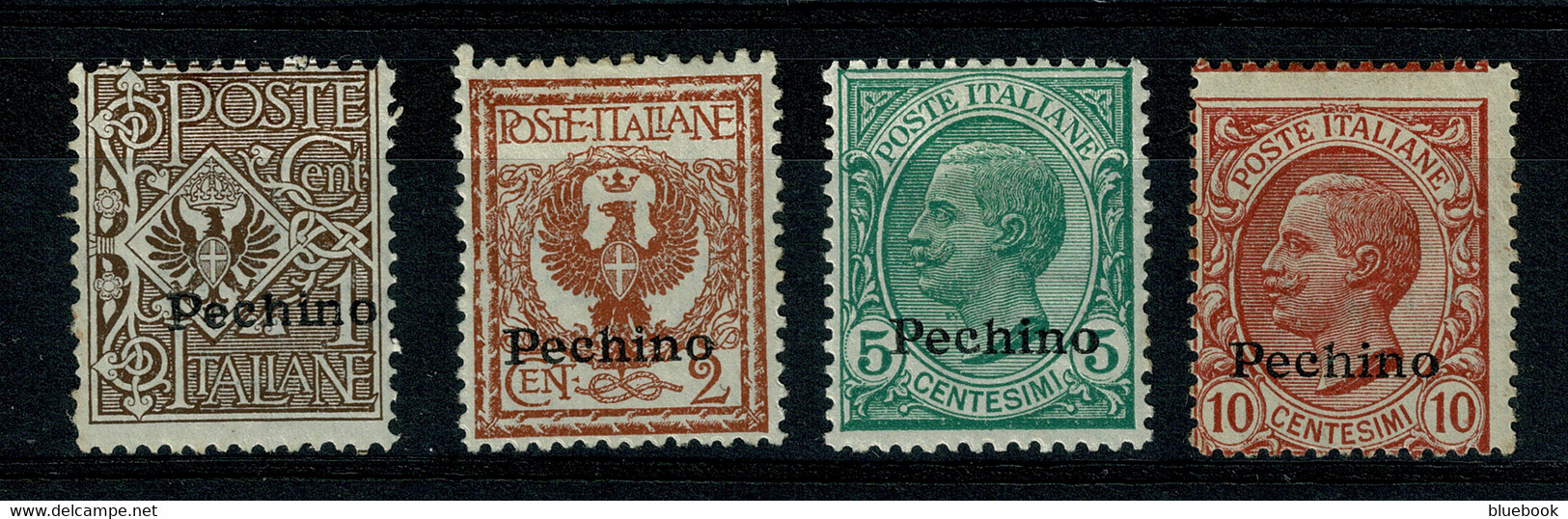 Ref 1542 -  Italy Post Offices - Pechino China 1917 - 1918  1c - 10c Mint Stamps. Sass. 8-11 Cat €188 - Pekin