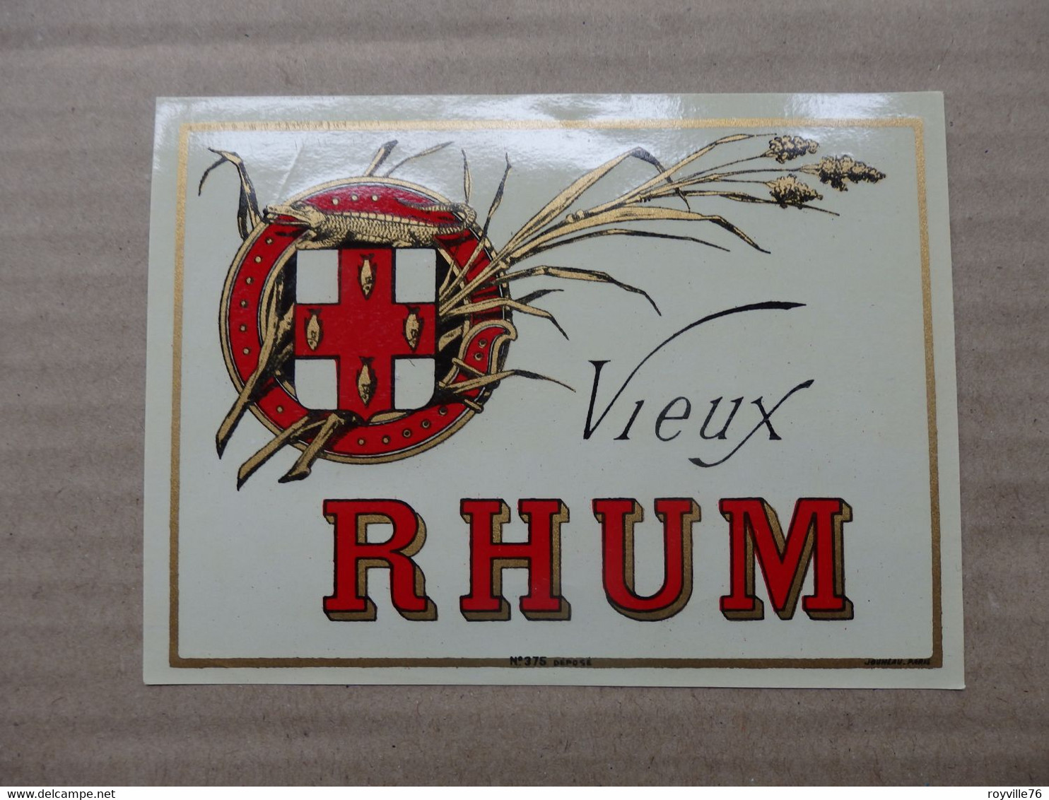 Ancienne étiquette "Vieux Rhum" - Rhum