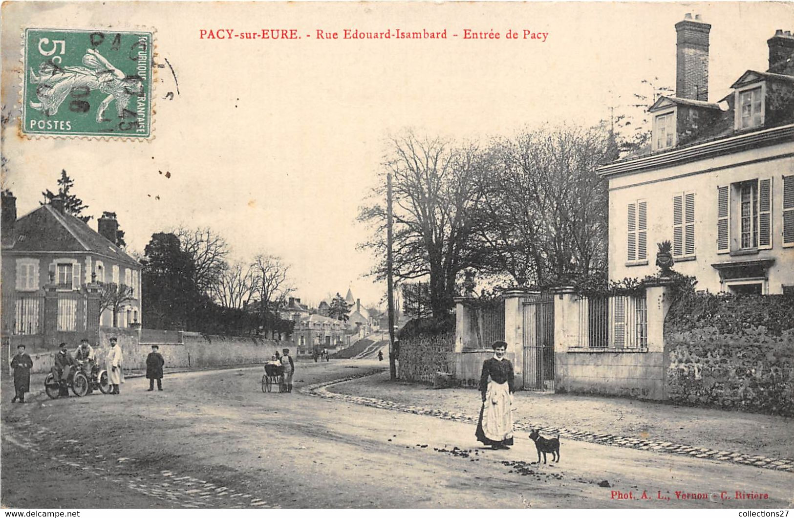 27-PACY-SUR-EURE- RUE EDOUARD ISAMBARD ENTREE DE PACY - Pacy-sur-Eure