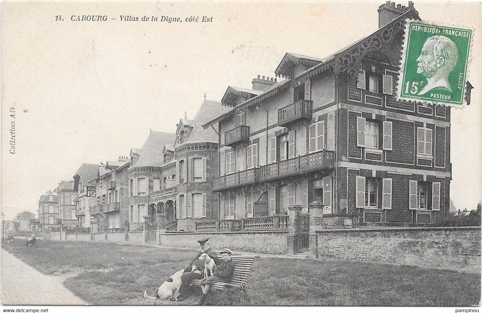 14 CABOURG - Villas De La Digue - Animée - Cabourg