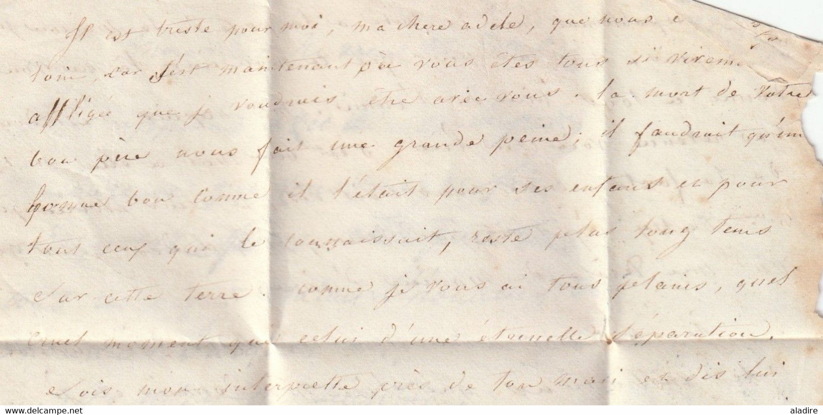 1845 - Lettre Pliée Avec Correspondance De 2 Pages De MEAUX Vers SENLIS  - Taxe 2 - 1801-1848: Précurseurs XIX