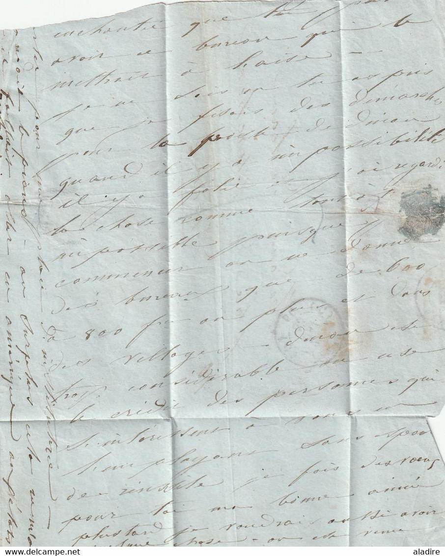 1843 - Portion De Lettre Pliée Avec Correspondance De PARIS Vers DINAN - Taxe 7 - Cad Arrivée - 1801-1848: Précurseurs XIX