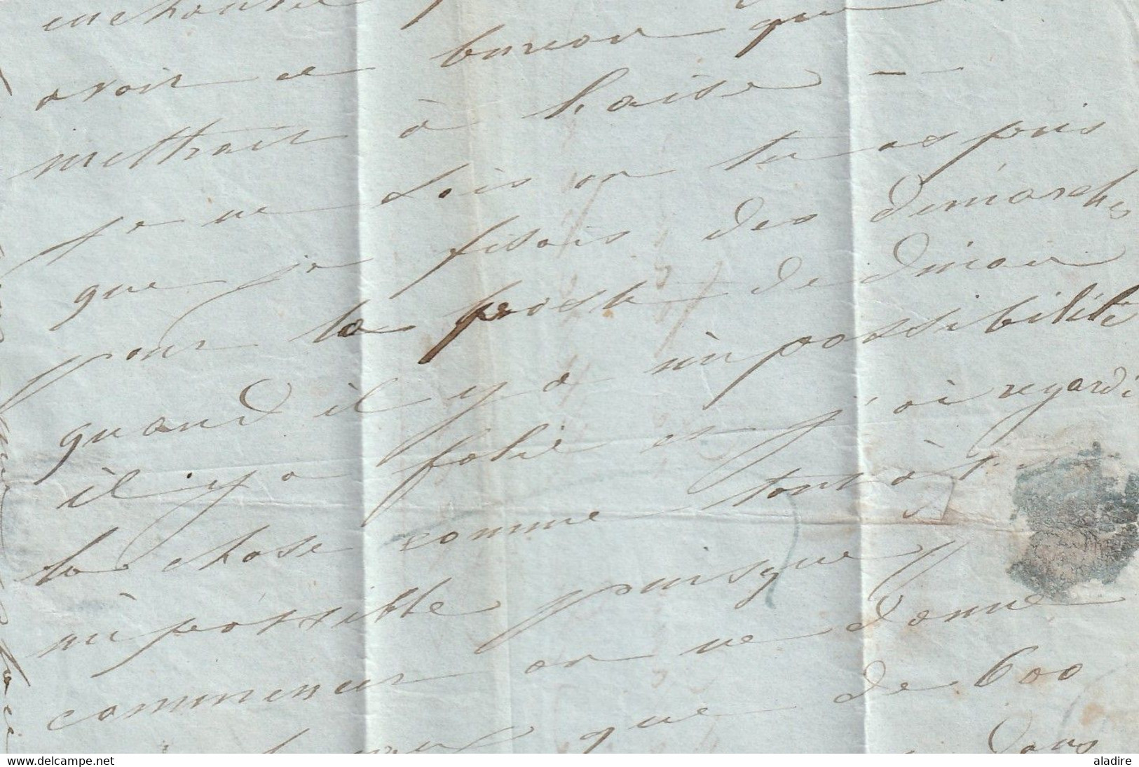 1843 - Portion De Lettre Pliée Avec Correspondance De PARIS Vers DINAN - Taxe 7 - Cad Arrivée - 1801-1848: Précurseurs XIX