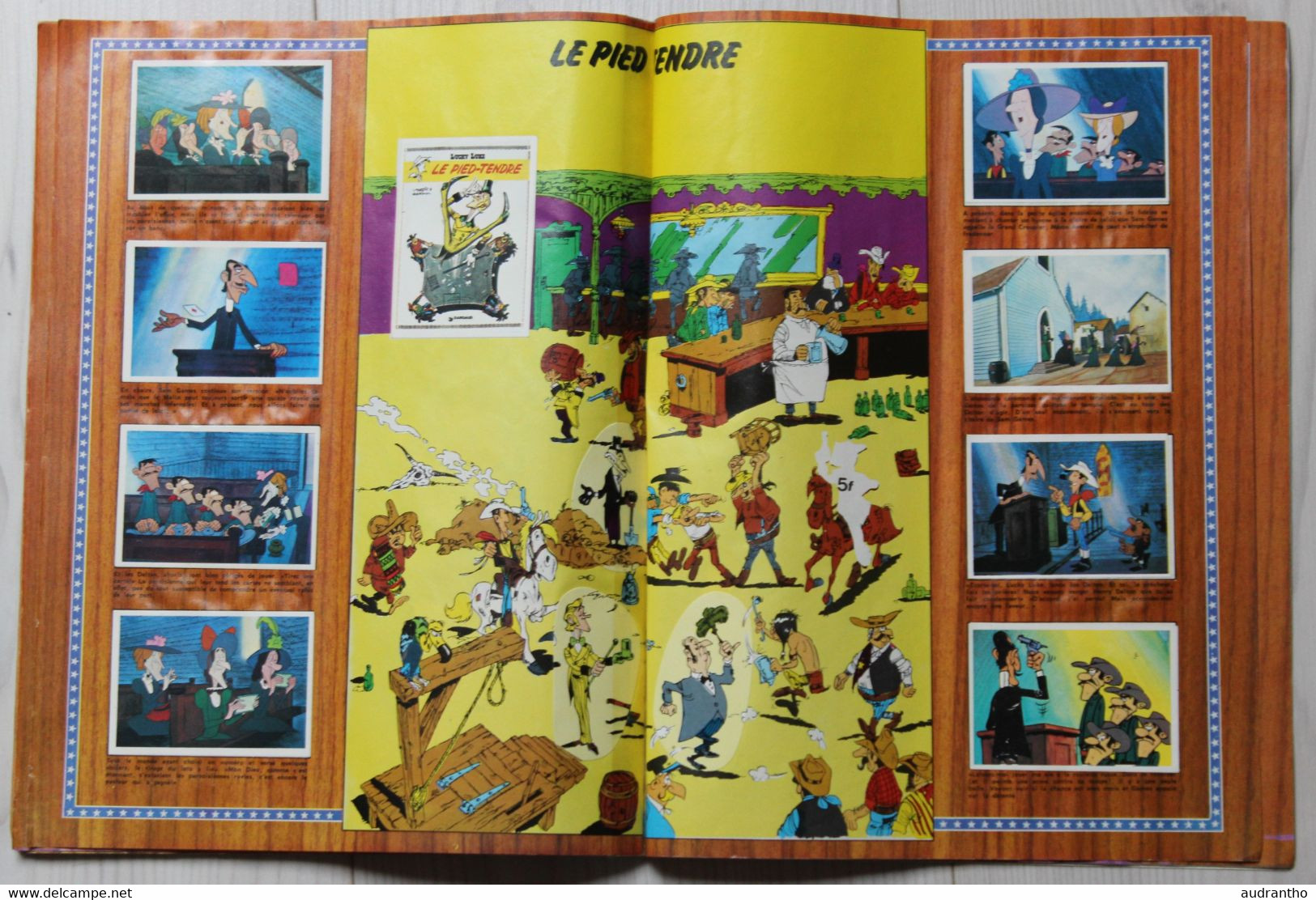 album de stickers de 1978 Lucky Luke la ballade des Dalton Dargaud 183 vignettes sur 200