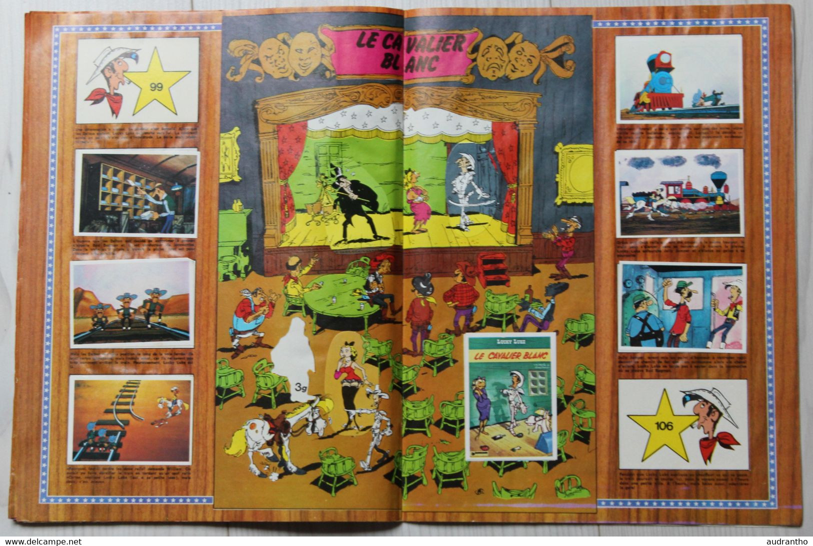 album de stickers de 1978 Lucky Luke la ballade des Dalton Dargaud 183 vignettes sur 200