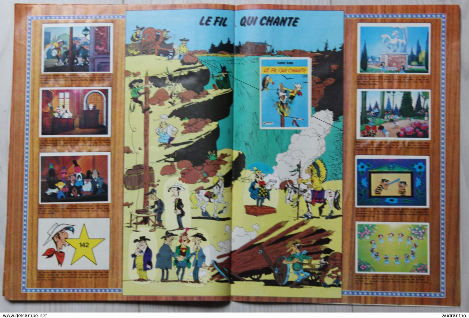 album de stickers de 1978 Lucky Luke la ballade des Dalton Dargaud 183 vignettes sur 200