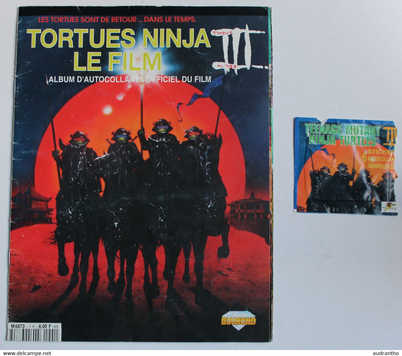 Album Complet De Stickers Tortues Ninja Le Film 1992 Ninja Turtles Figurine Euroflash - Autocollants