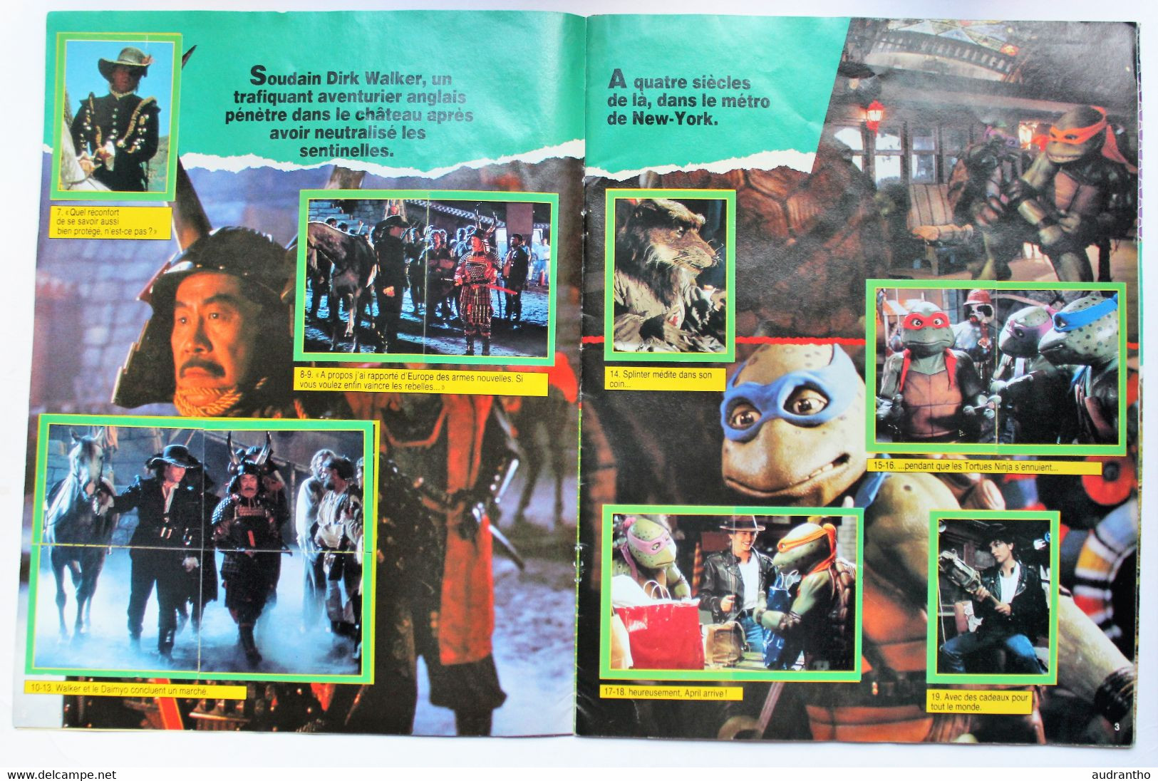 Album Complet De Stickers Tortues Ninja Le Film 1992 Ninja Turtles Figurine Euroflash - Autocollants