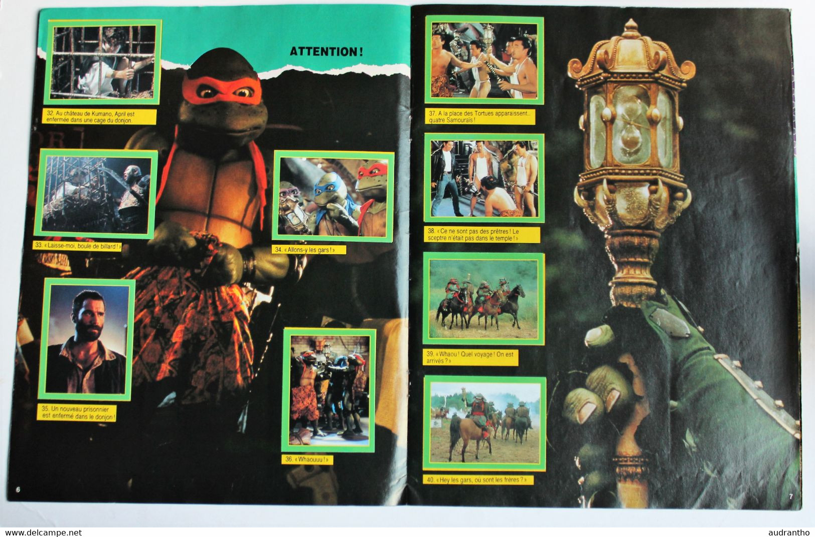 Album Complet De Stickers Tortues Ninja Le Film 1992 Ninja Turtles Figurine Euroflash - Autocollants