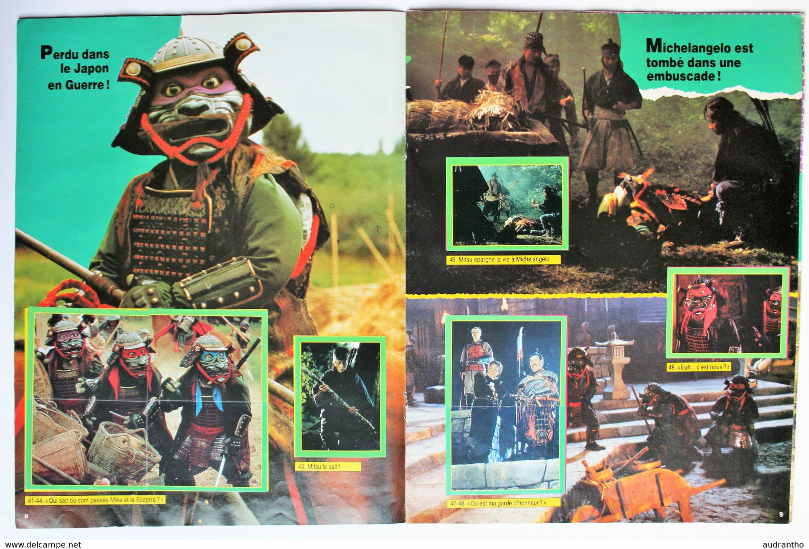 album complet de stickers Tortues Ninja Le Film 1992 Ninja Turtles figurine Euroflash