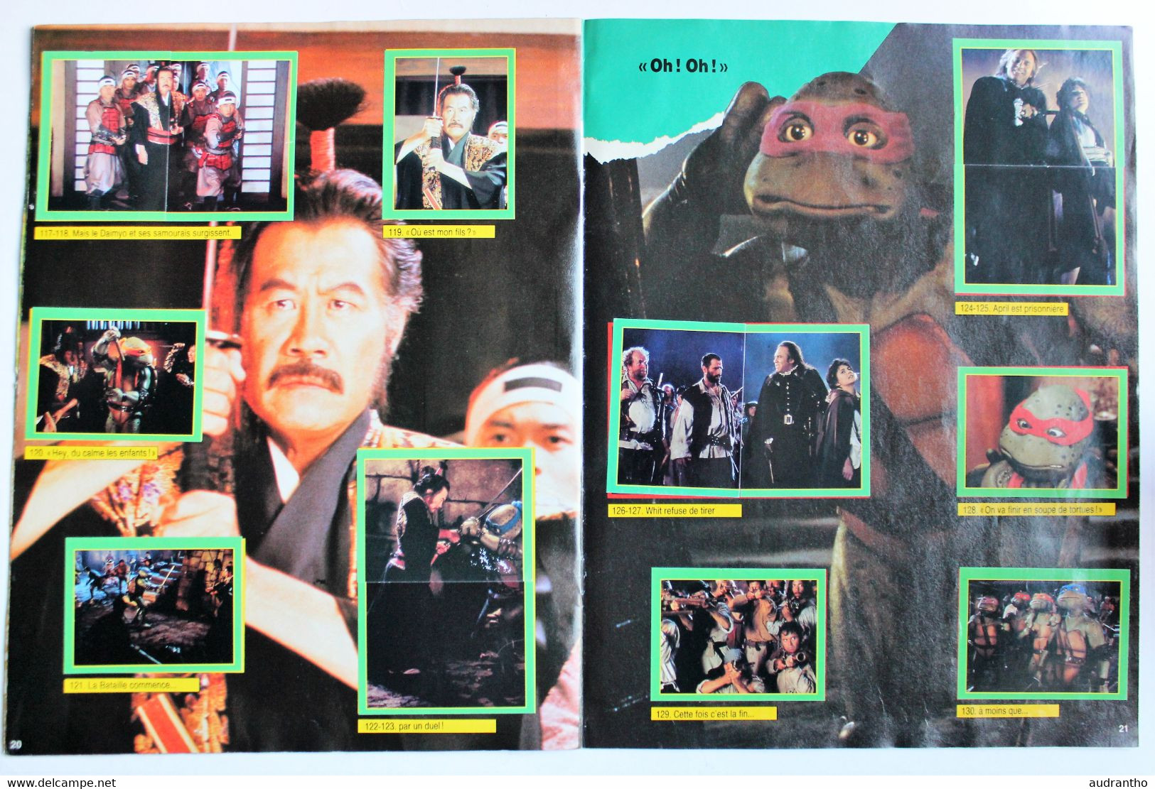 album complet de stickers Tortues Ninja Le Film 1992 Ninja Turtles figurine Euroflash