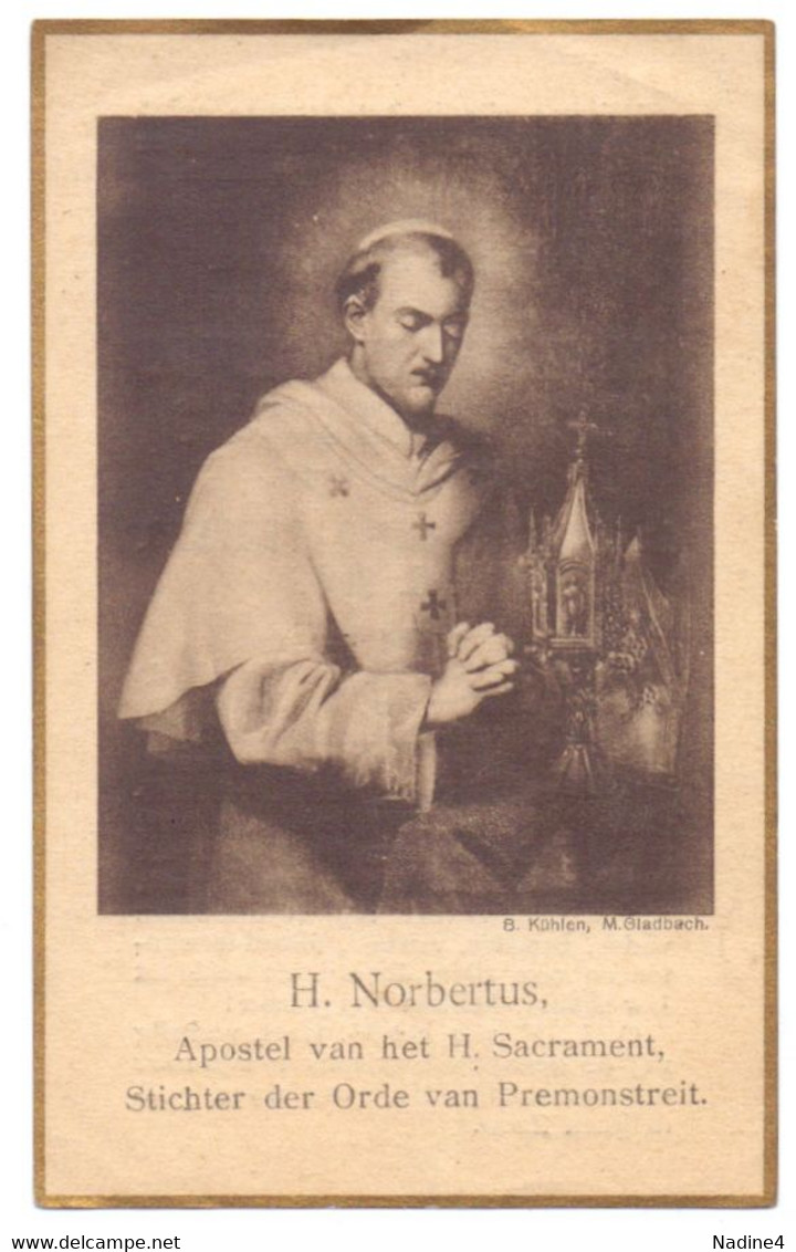 Devotie Devotion - H. Norbertus , Eremis Fr. Eligius - Emiel Peeters , Groot Vorst 1910 - Santini