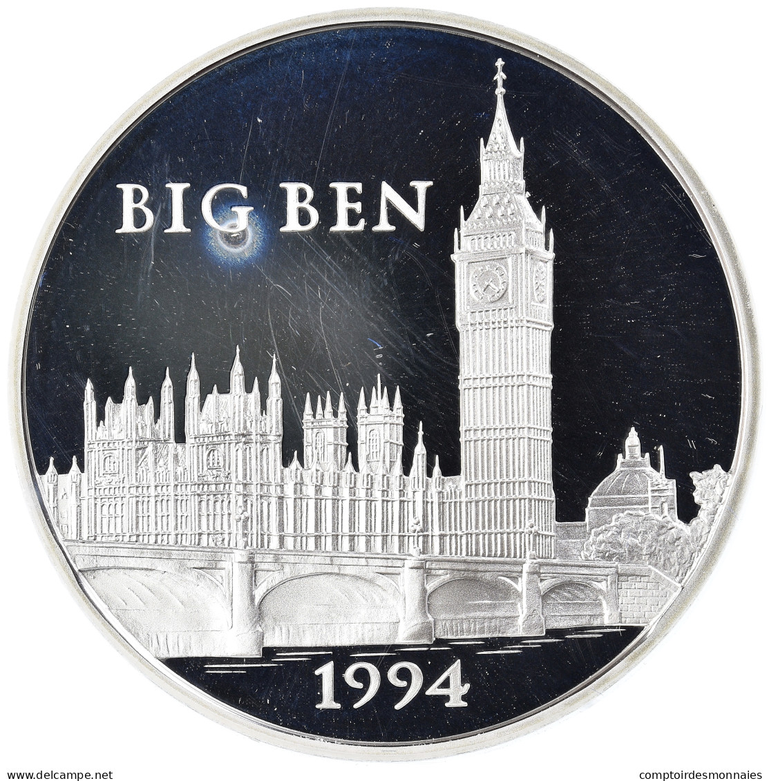 Monnaie, France, Monnaie De Paris, Big Ben, 100 Francs-15 Ecus, 1994, Paris - Essais, Piéforts, épreuves & Flans Brunis