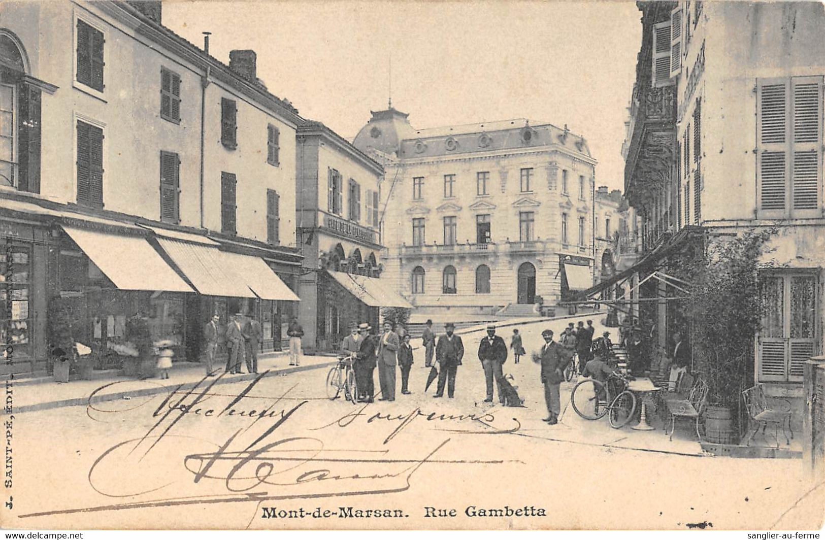 CPA 40 MONT DE MARSAN RUE GAMBETTA - Sonstige & Ohne Zuordnung