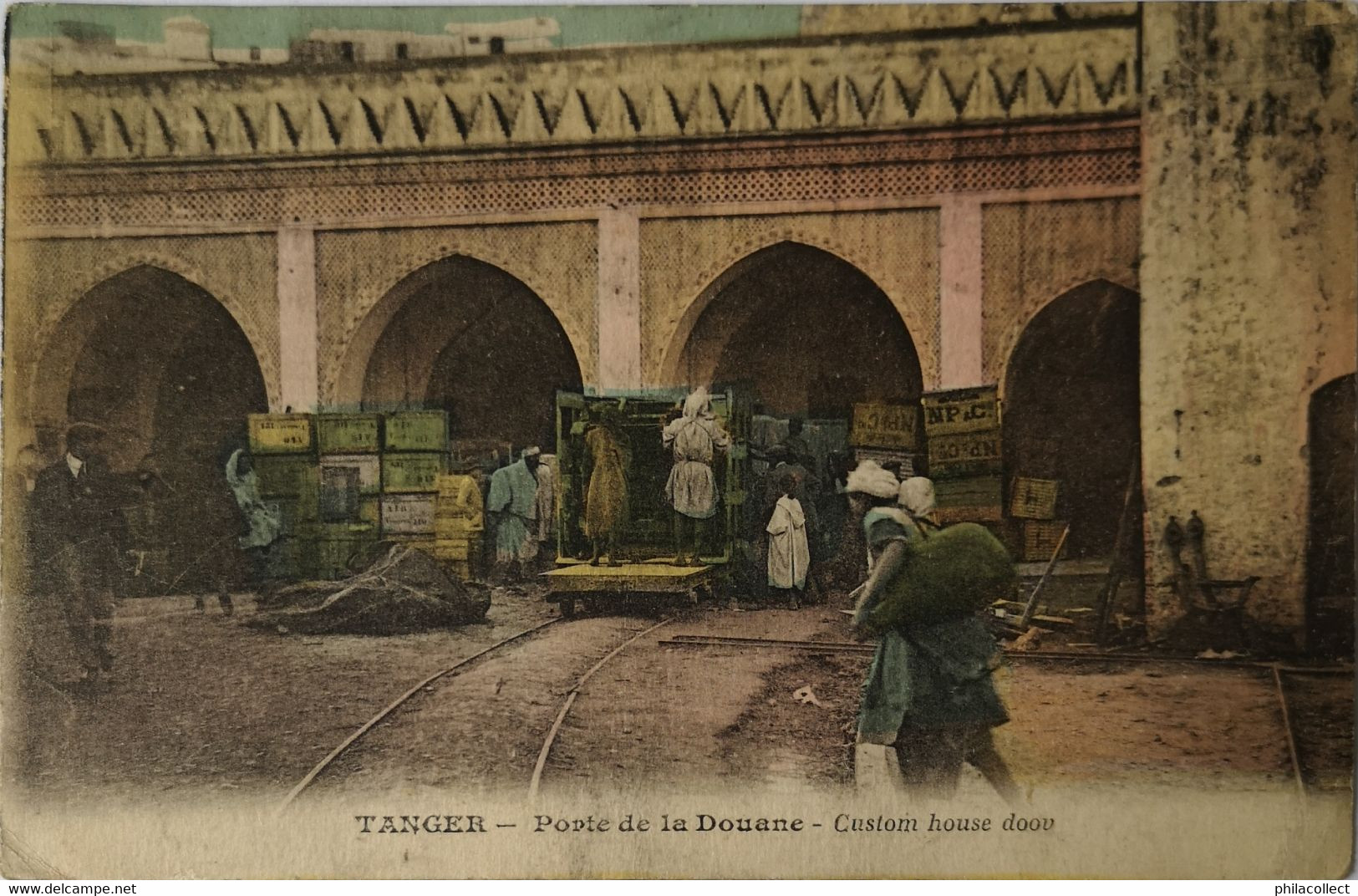 Maroc - Tanger // Porte De La Douane (color) 1929 - Tanger