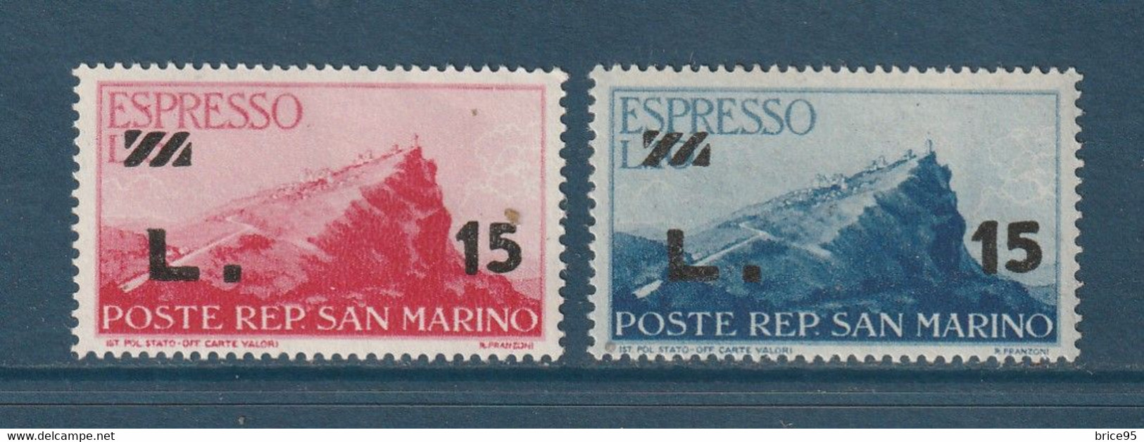 ⭐ Saint Marin - YT Express N° 23 Et 24 ** - Neuf Sans Charnière - 1957 ⭐ - Eilpost
