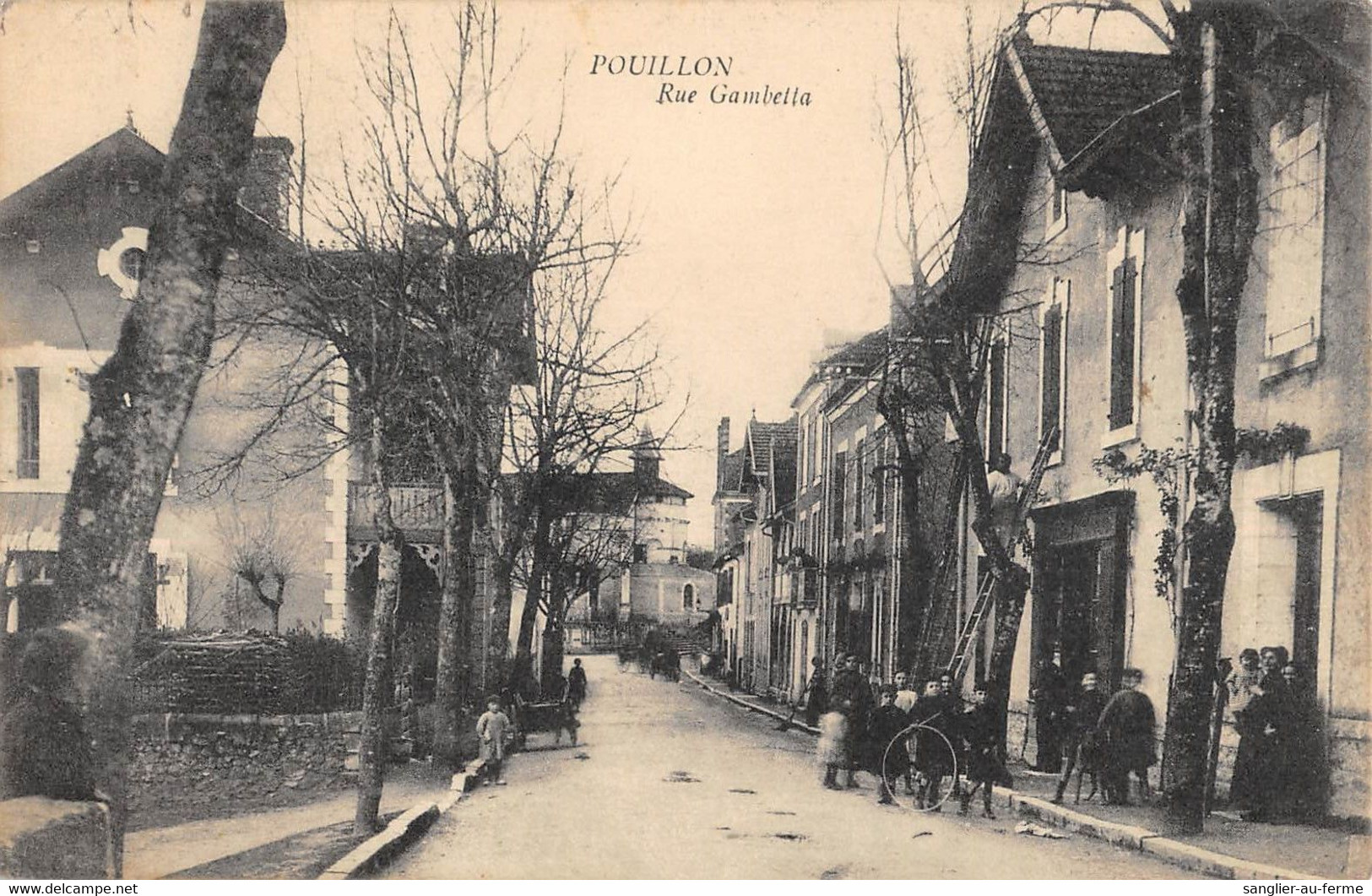 CPA 40 POUILLON RUE GAMBETTA - Autres & Non Classés