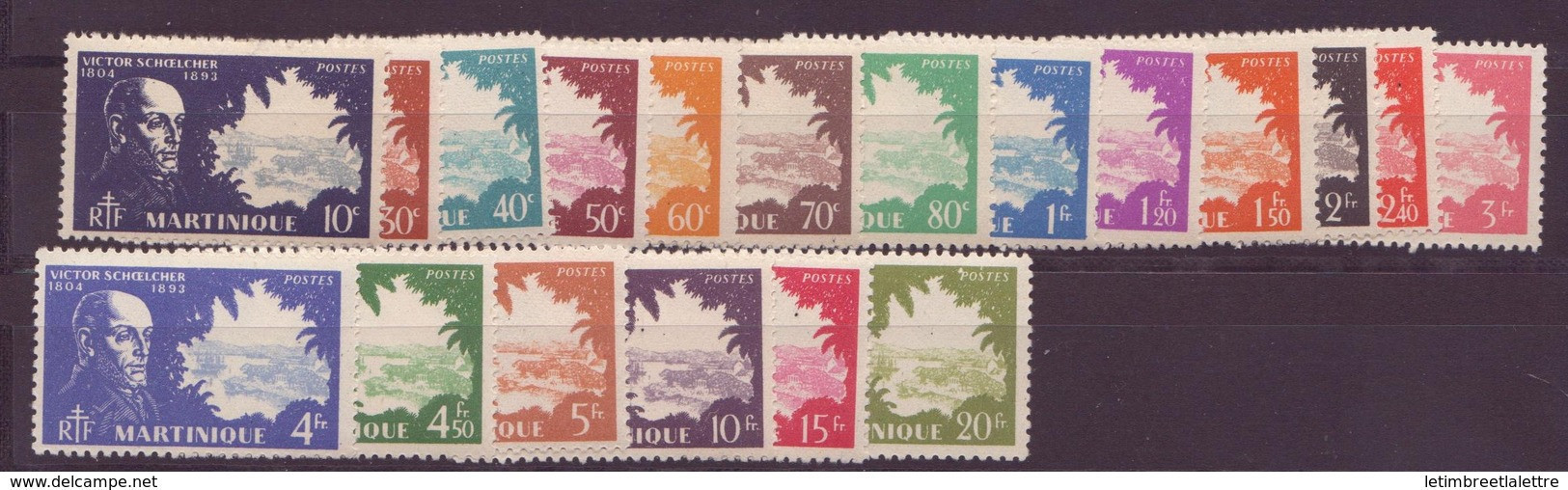⭐ Martinique - YT N° 199 à 217 ** - Neuf Sans Charnière - 1938 ⭐ - Neufs