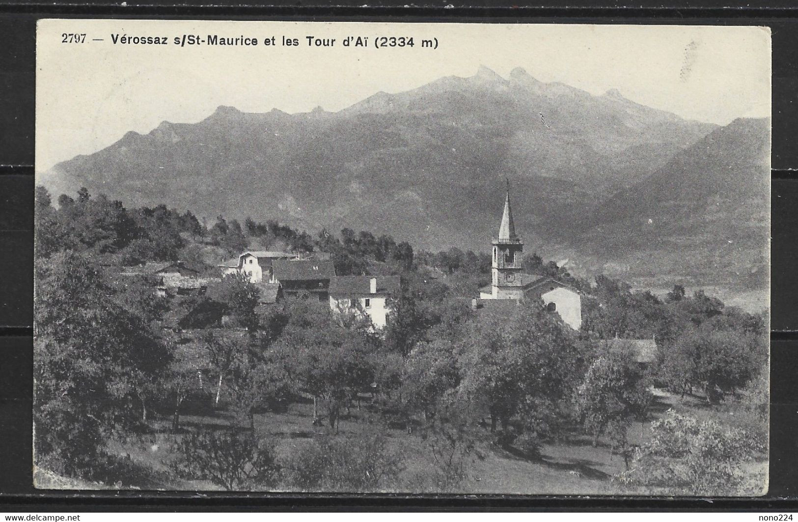 Carte P De 1926 ( Vérossaz Sur St-Maurice Et Les Tour D'Aï ) - Saint-Maurice