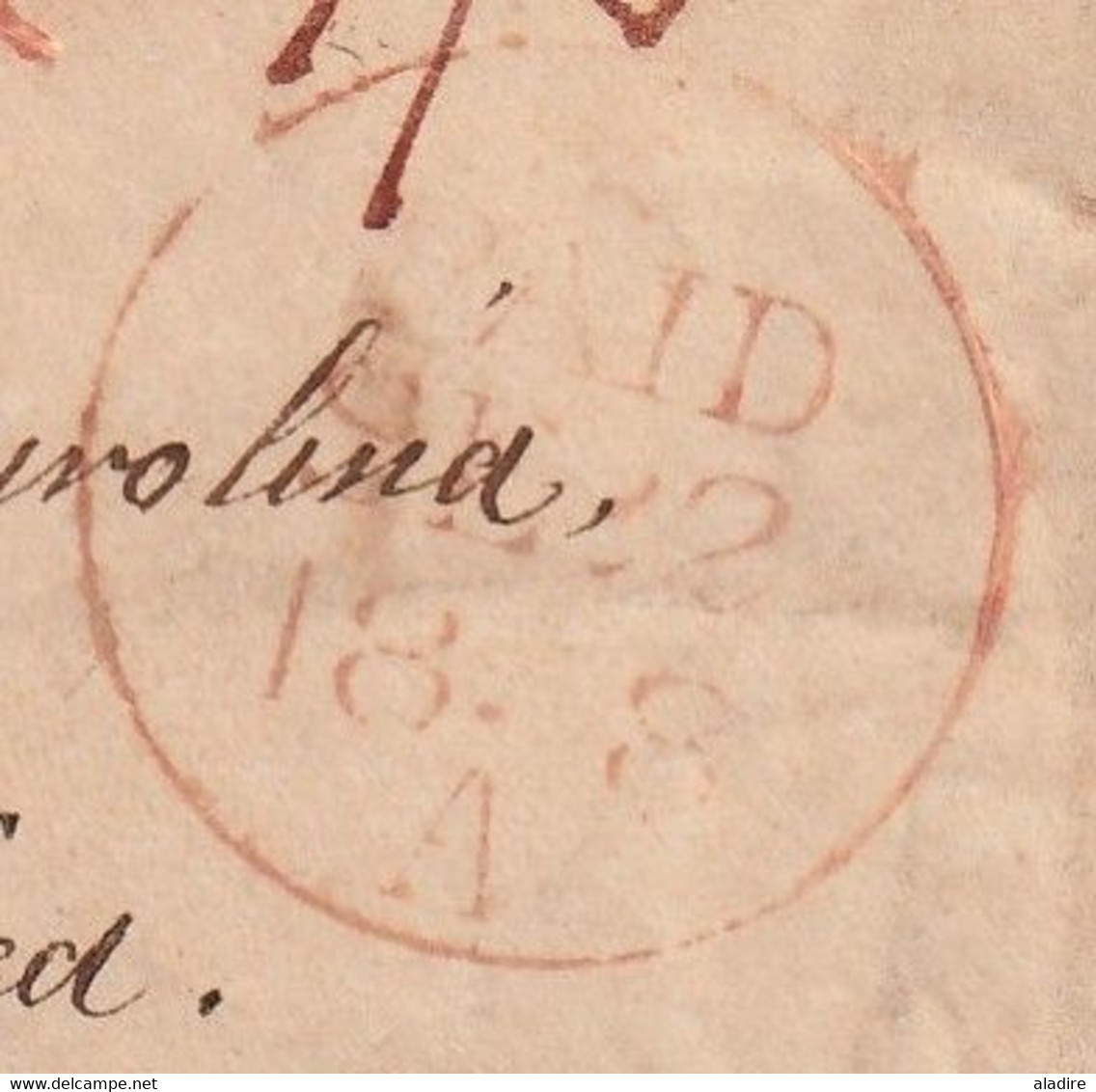 1848 - QV - Reine Victoria - Devant Et Verso Partiels D'enveloppe  De BALLYMAHON, Irlande Vers COLUMBIA, USA - Postmark Collection